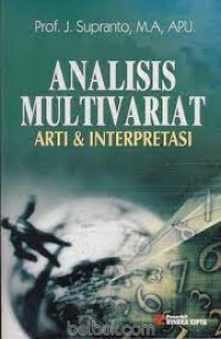Image of Analisis multivariat arti & interprestasi