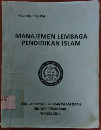 Image of Manajemen lembaga pendidikan islam