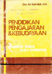Image of Pendidikan pengajaran & kebudayaan