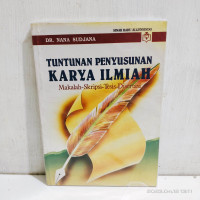 Image of Tuntunan penyusunan karya ilmiah